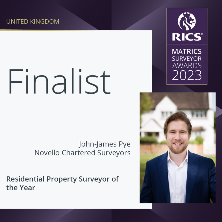 Feature image of Jack Pye MRICS, nominated for RICS Matrics Surveyor of the Year Award