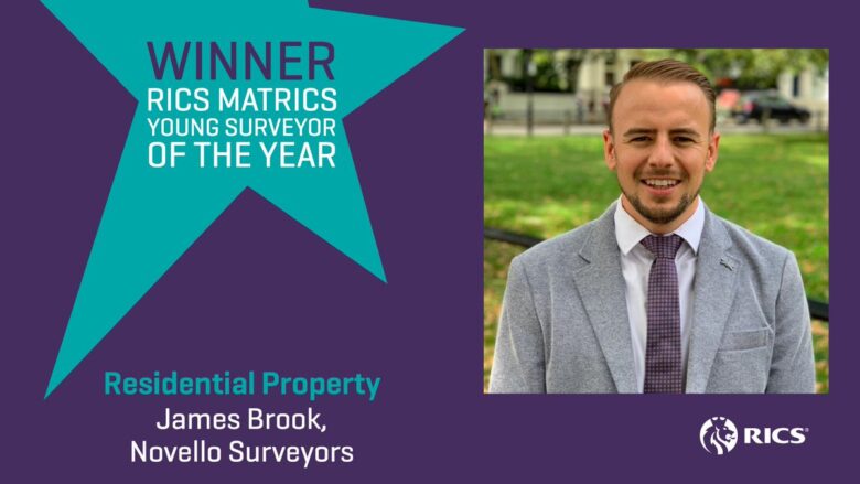 Feature image of Managing Director James Brook Wins Rics Matrics Young Surveyor of the Year